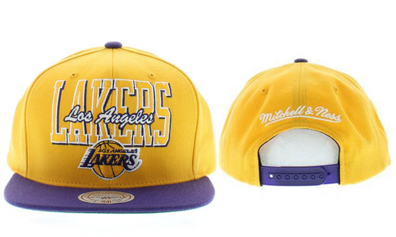 NBA Los Angeles Lakers M&N Snapback Hat NU11